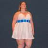 Tunic top Roxane tony bland boutique collection blanc de bland